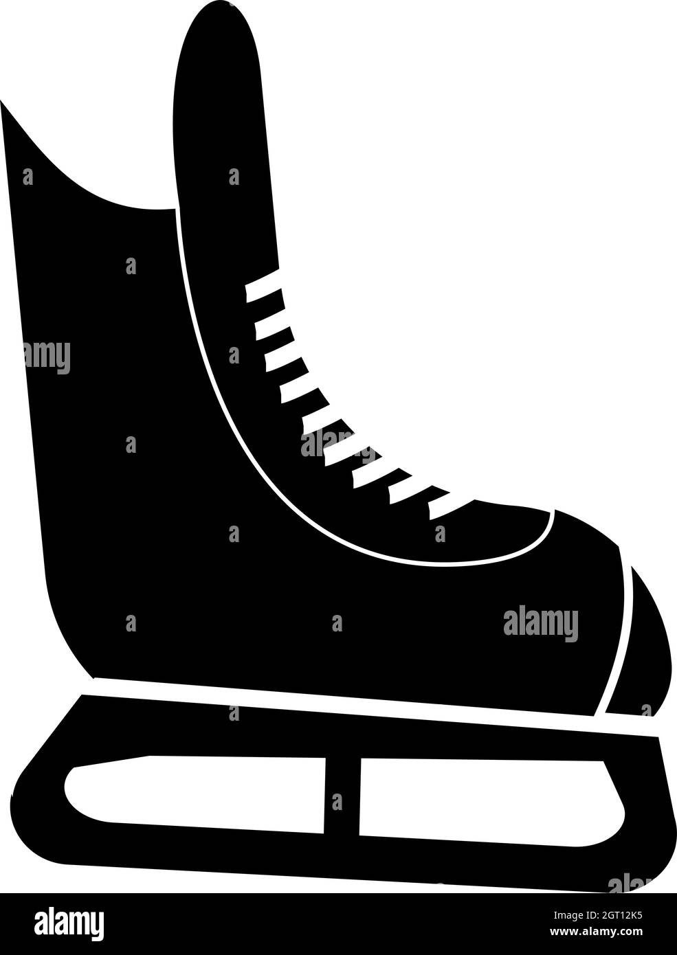 Ice skate icon, simple style Stock Vector