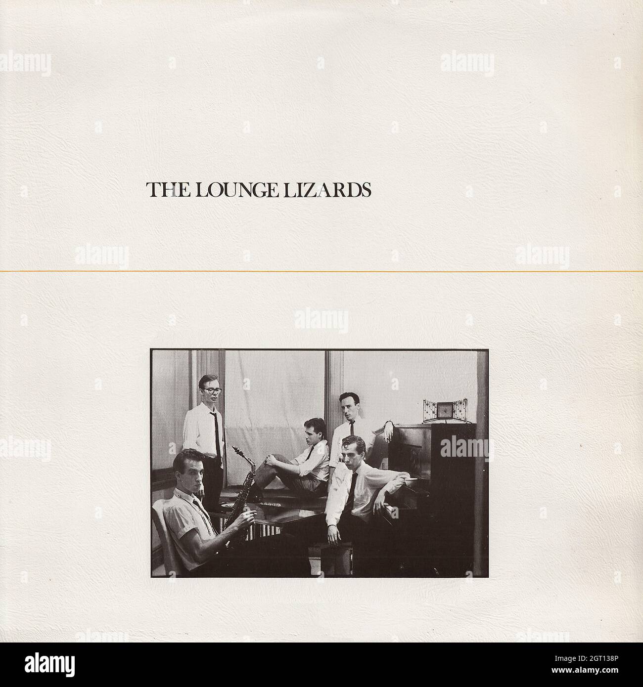 The Lounge Lizards - The Lounge Lizards - Vintage Vinyl Record Cover Stock Photo