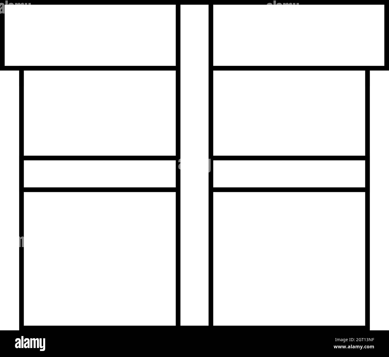 Square box icon, outline style Stock Vector Image & Art - Alamy
