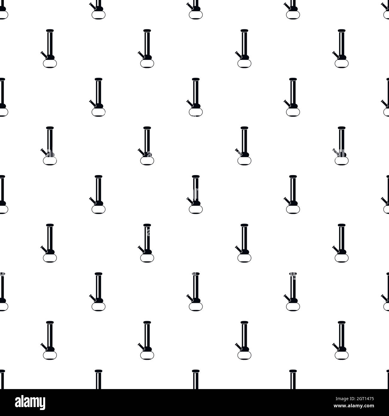Bong for smoking pattern, simple style Stock Vector