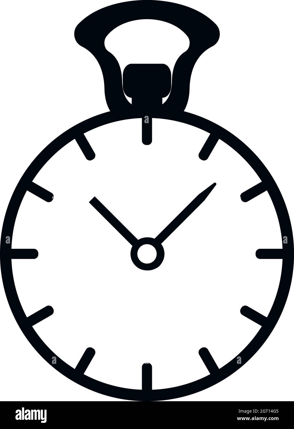 Stopwatch icon, simple style Stock Vector Image & Art - Alamy