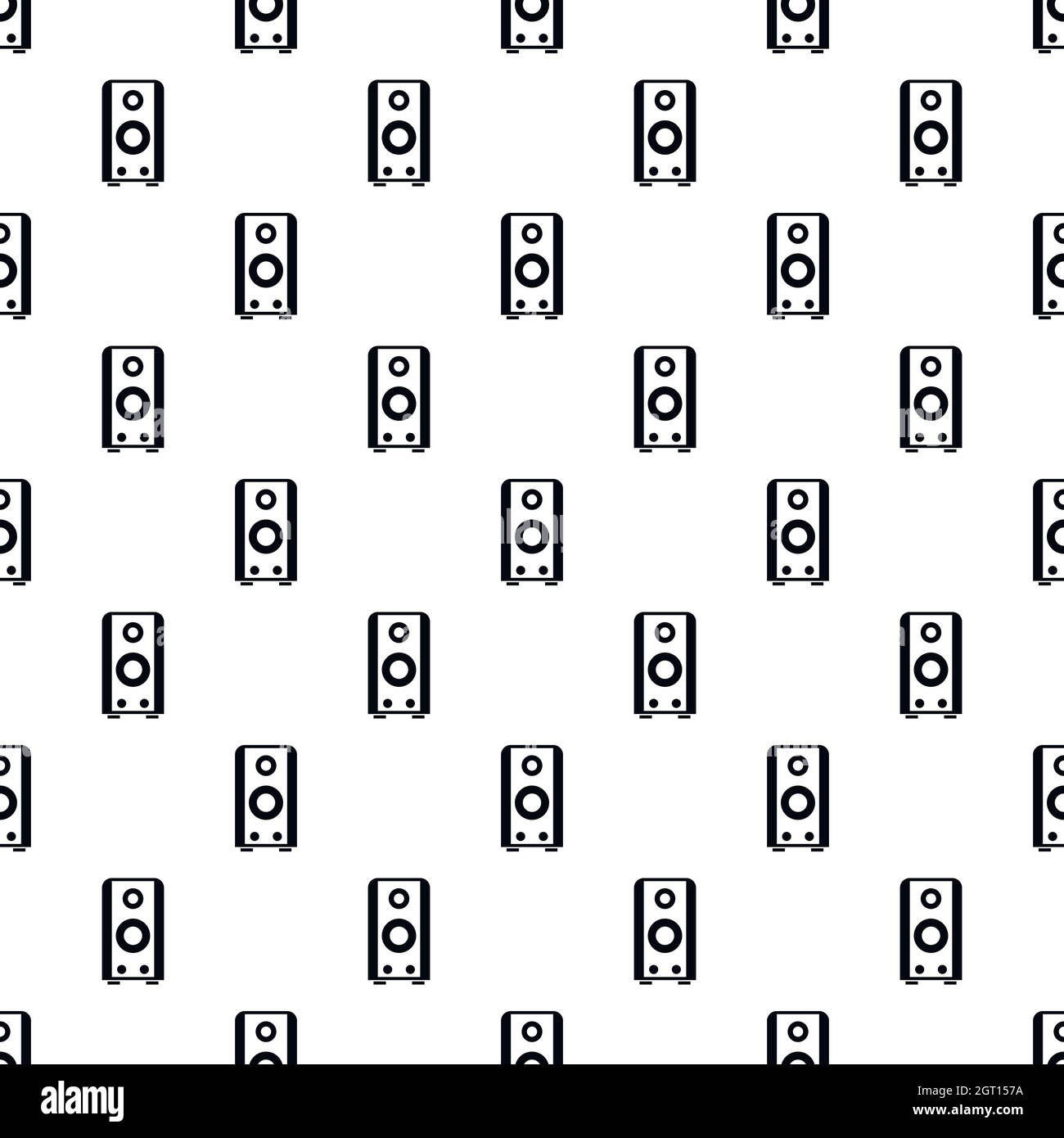 Subwoofer pattern, simple style Stock Vector