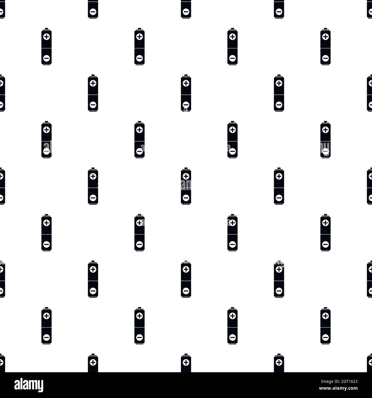 Battery pattern, simple style Stock Vector