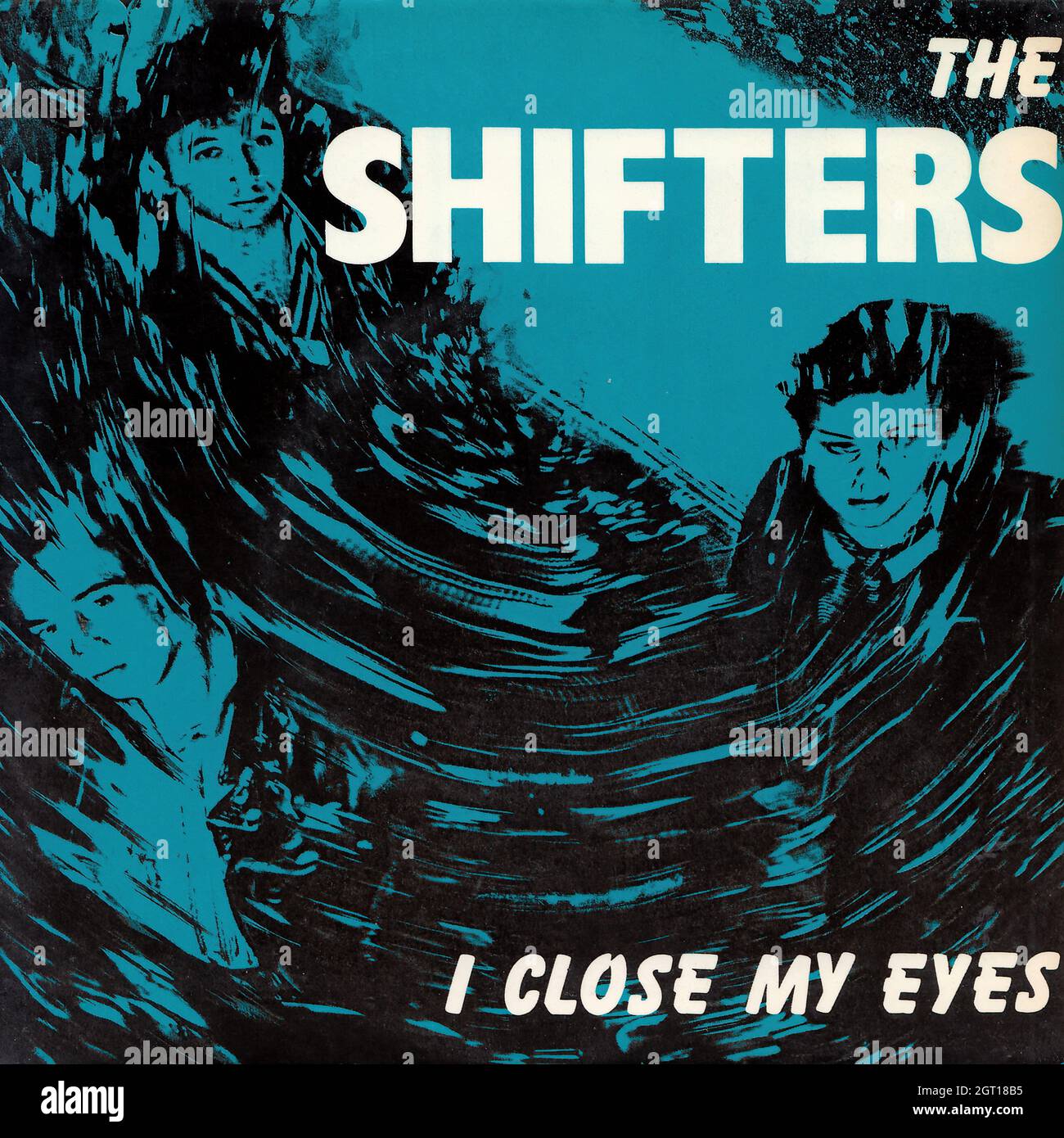 The Shifters - I close my eyes - It could be so easy 45rpm - Vintage Vinyl Record Cover Stock Photo
