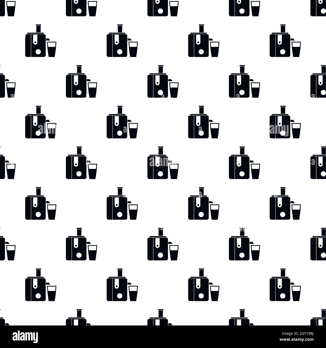 Coffee machine pattern, simple style Stock Vector