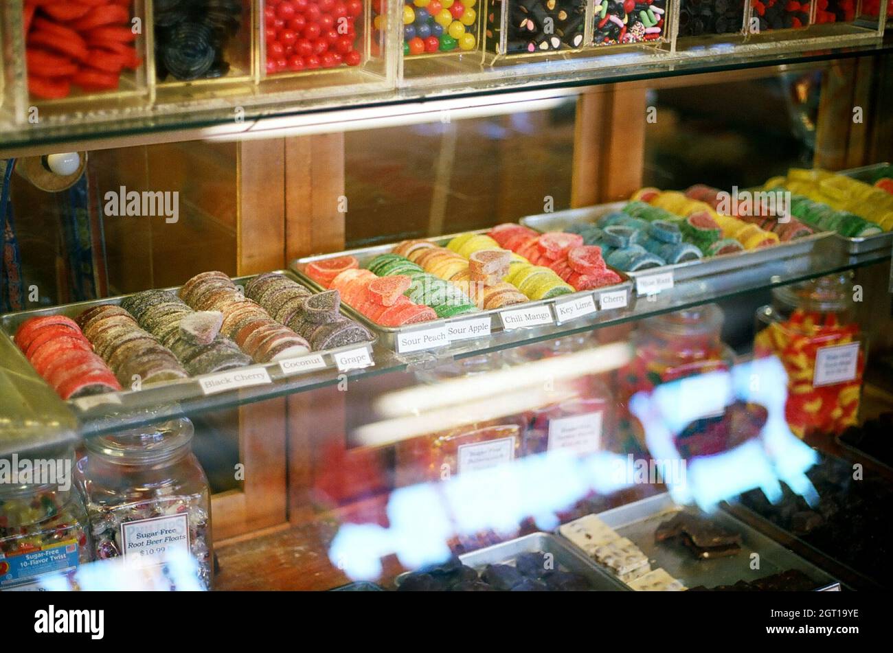 Inside Candy Store Stock Photo Alamy