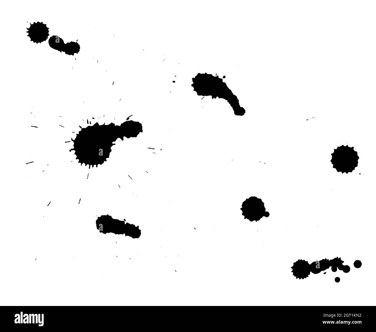 White paint drops Black and White Stock Photos & Images - Alamy