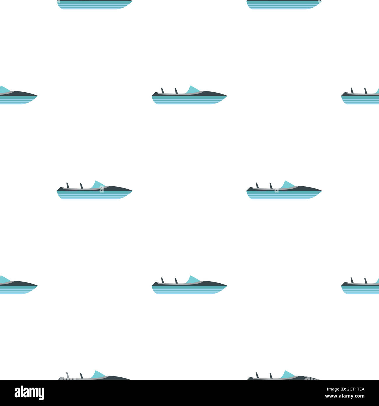 Speed boat pattern seamless Stock Vector