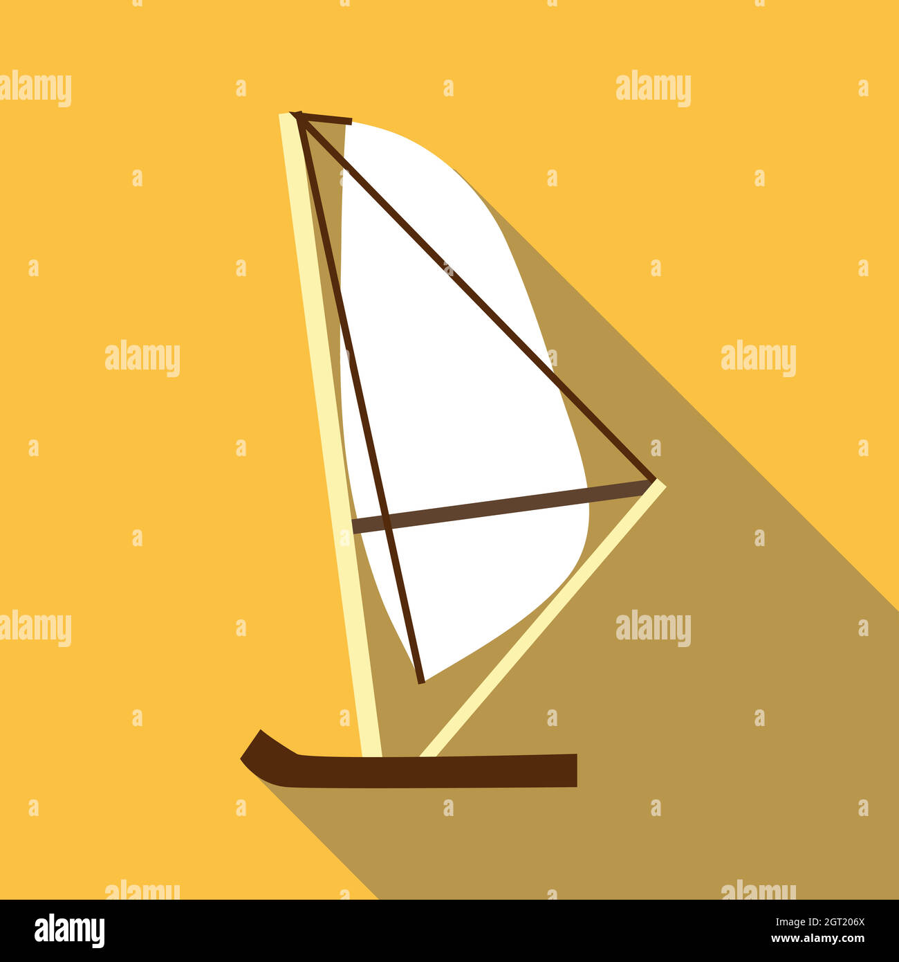 Yacht icon, flat style Stock Vector Image & Art - Alamy