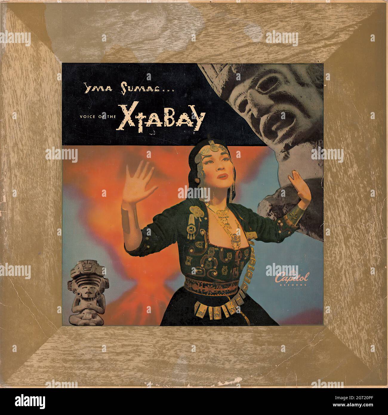 Yma Sumac - Voice of the Xtabay - Vintage Vinyl Record Cover Stock Photo