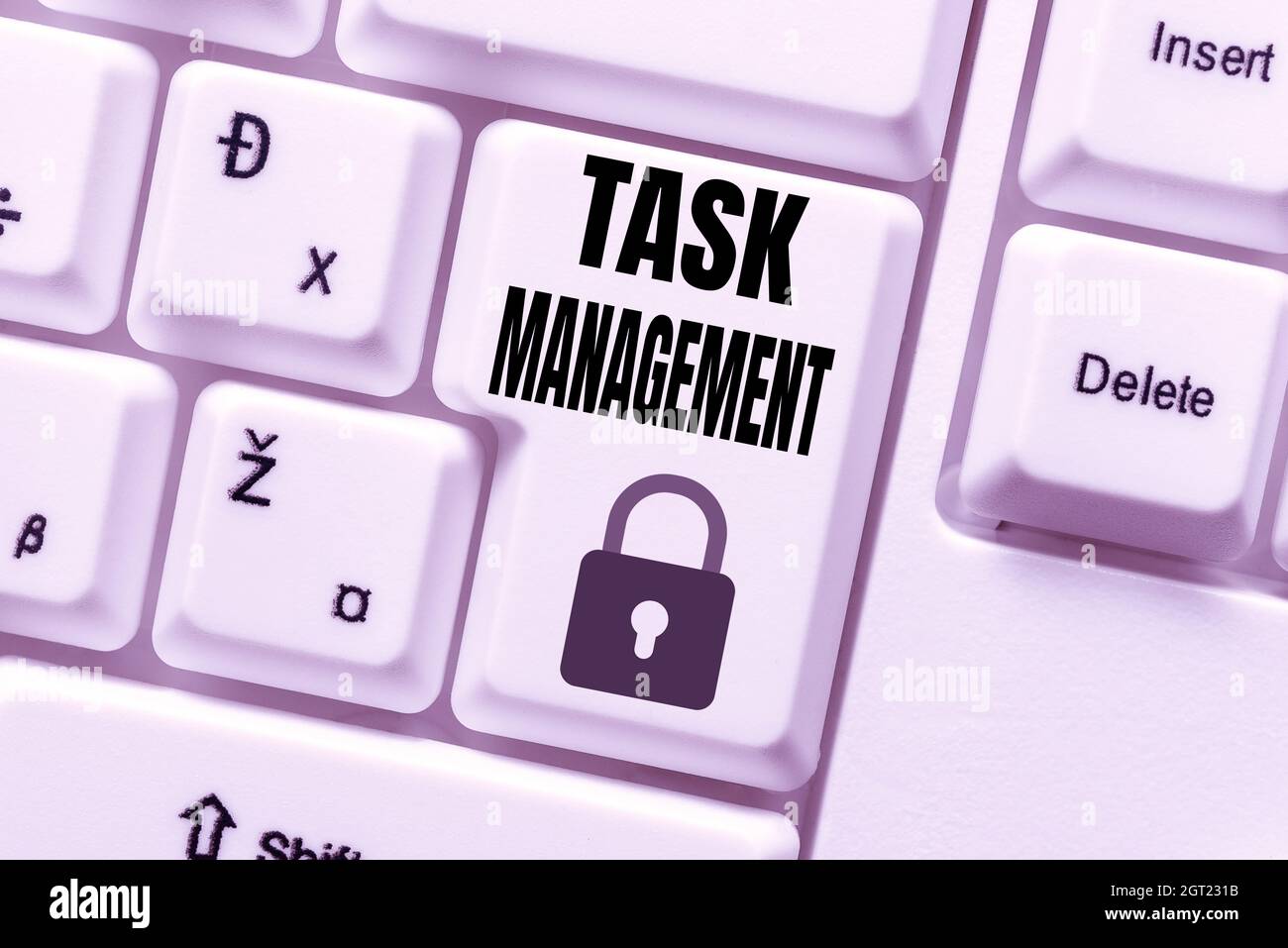Handwriting text Task Management. Concept meaning the process of ...