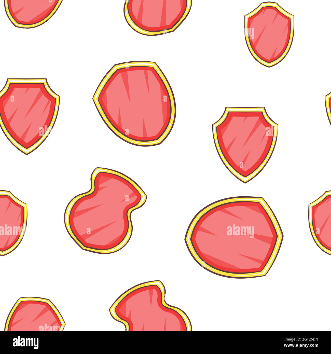 Shield pattern, cartoon style Stock Vector Image & Art - Alamy