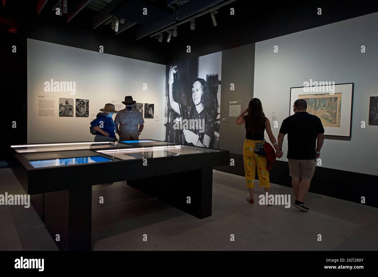 Exhibit about film editing at the Academy Museum of Motion Pictures in ...