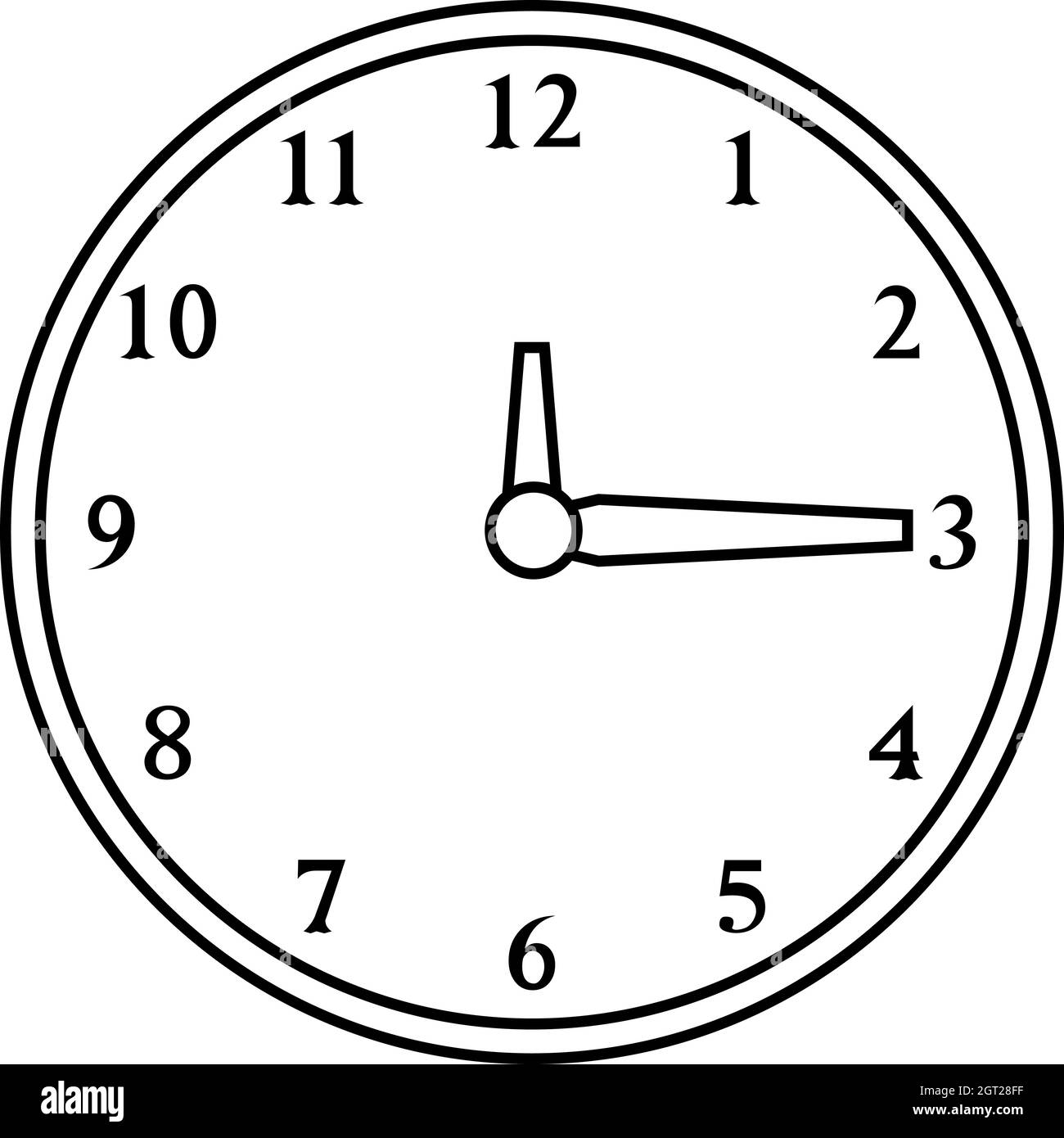 Clock of office wall Black and White Stock Photos & Images Alamy