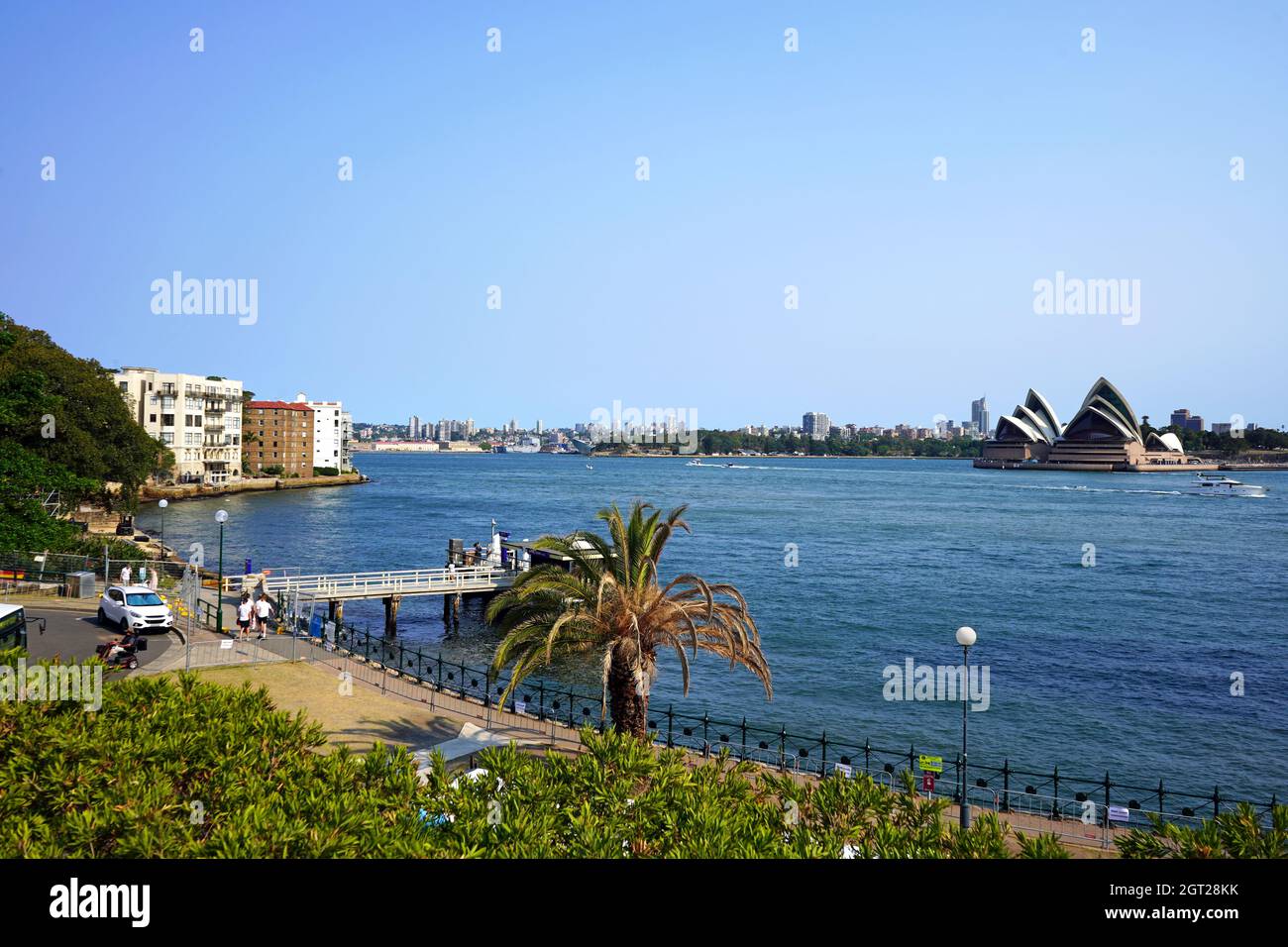 View from Broughton Street Lookout in Kirribilli. Stock Photo