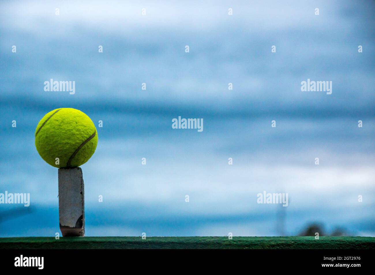 Close-up Of Tennis Ball Stock Photo