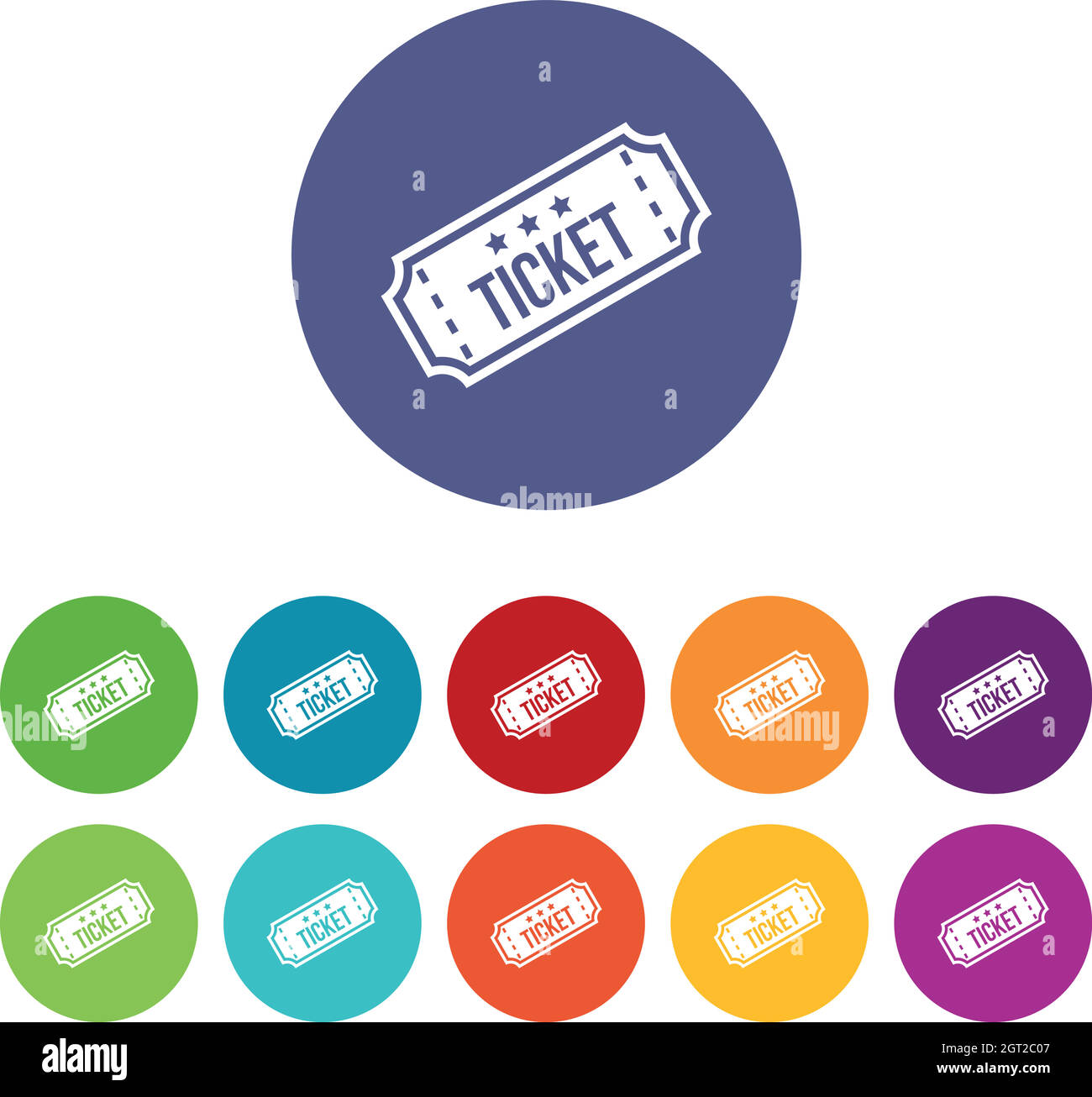 Movie ticket set icons Stock Vector Image & Art Alamy