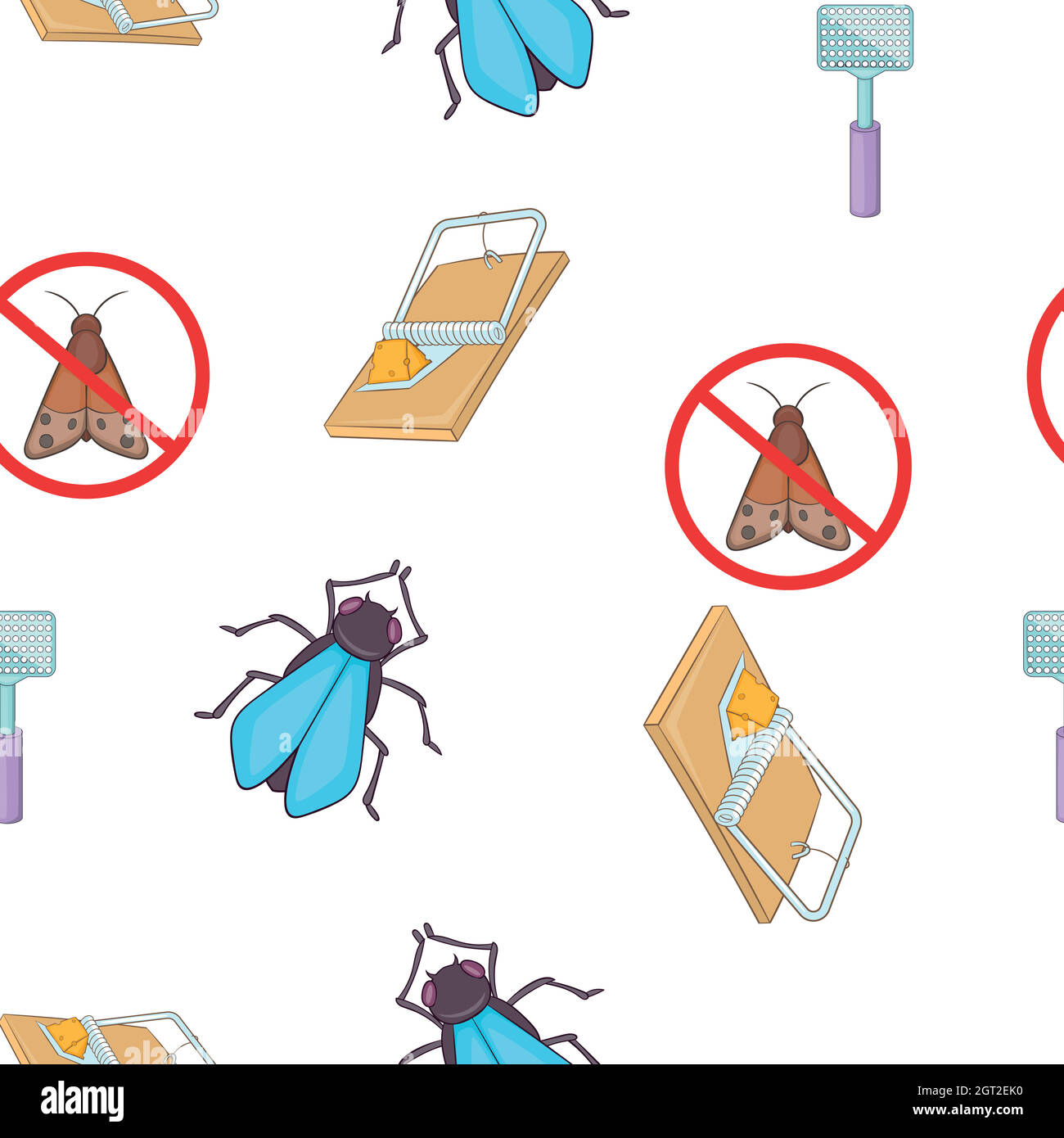 Insects sign pattern, cartoon style Stock Vector Image & Art - Alamy