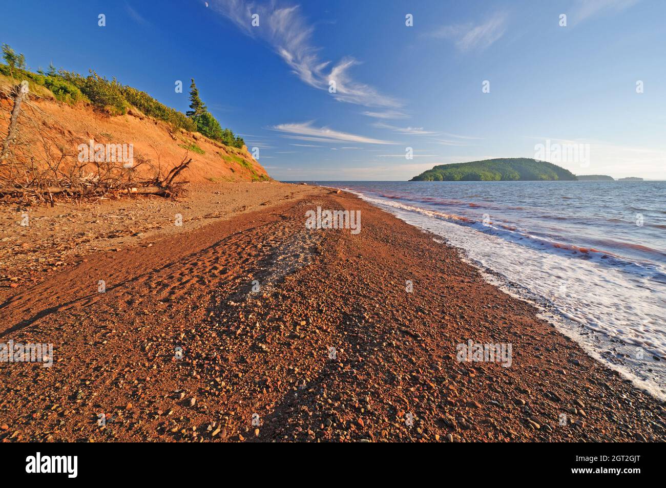 The Beach In Five Island Provincial Park In Nova Scotia Stock Photo Alamy