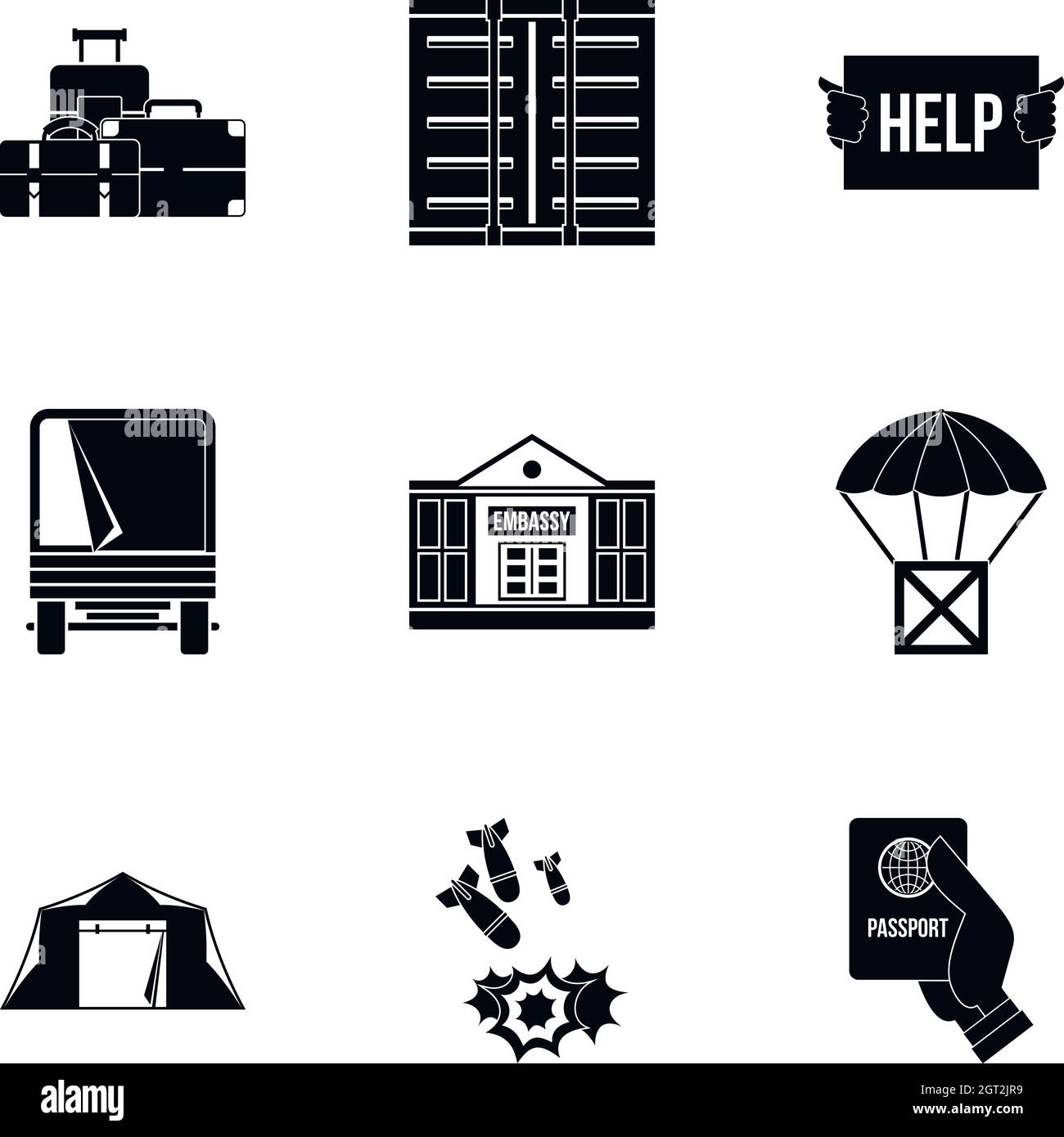 Left country icons set, simple style Stock Vector Image & Art - Alamy