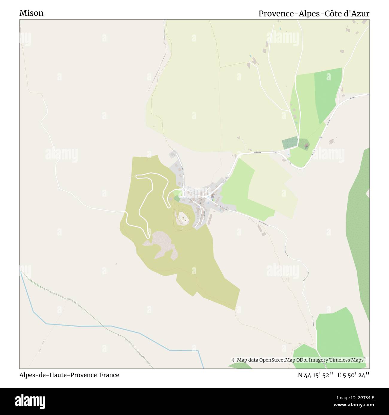 Alpes De Haute Provence Map Mison, Alpes-De-Haute-Provence, France, Provence-Alpes-Côte D'azur, N 44  15' 52'', E 5 50' 24'', Map, Timeless Map Published In 2021. Travelers,  Explorers And Adventurers Like Florence Nightingale, David Livingstone,  Ernest Shackleton, Lewis And