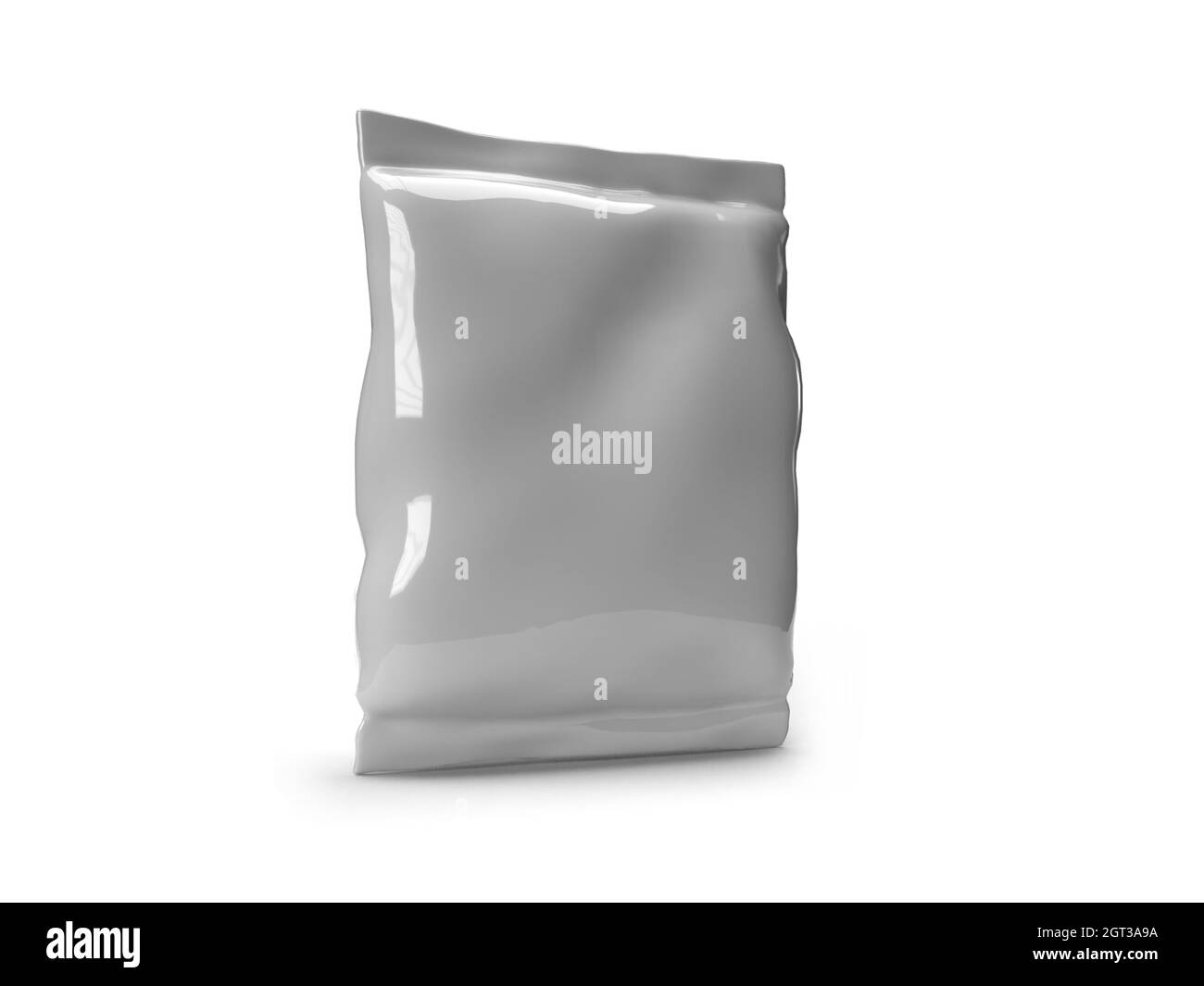 Food Sachet Packaging 3D Illustration Mockup Scene on Isolated