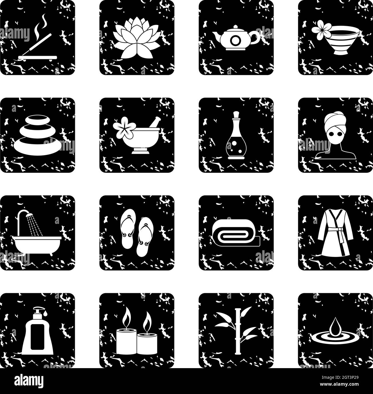 Set icons spa Stock Vector Images Alamy