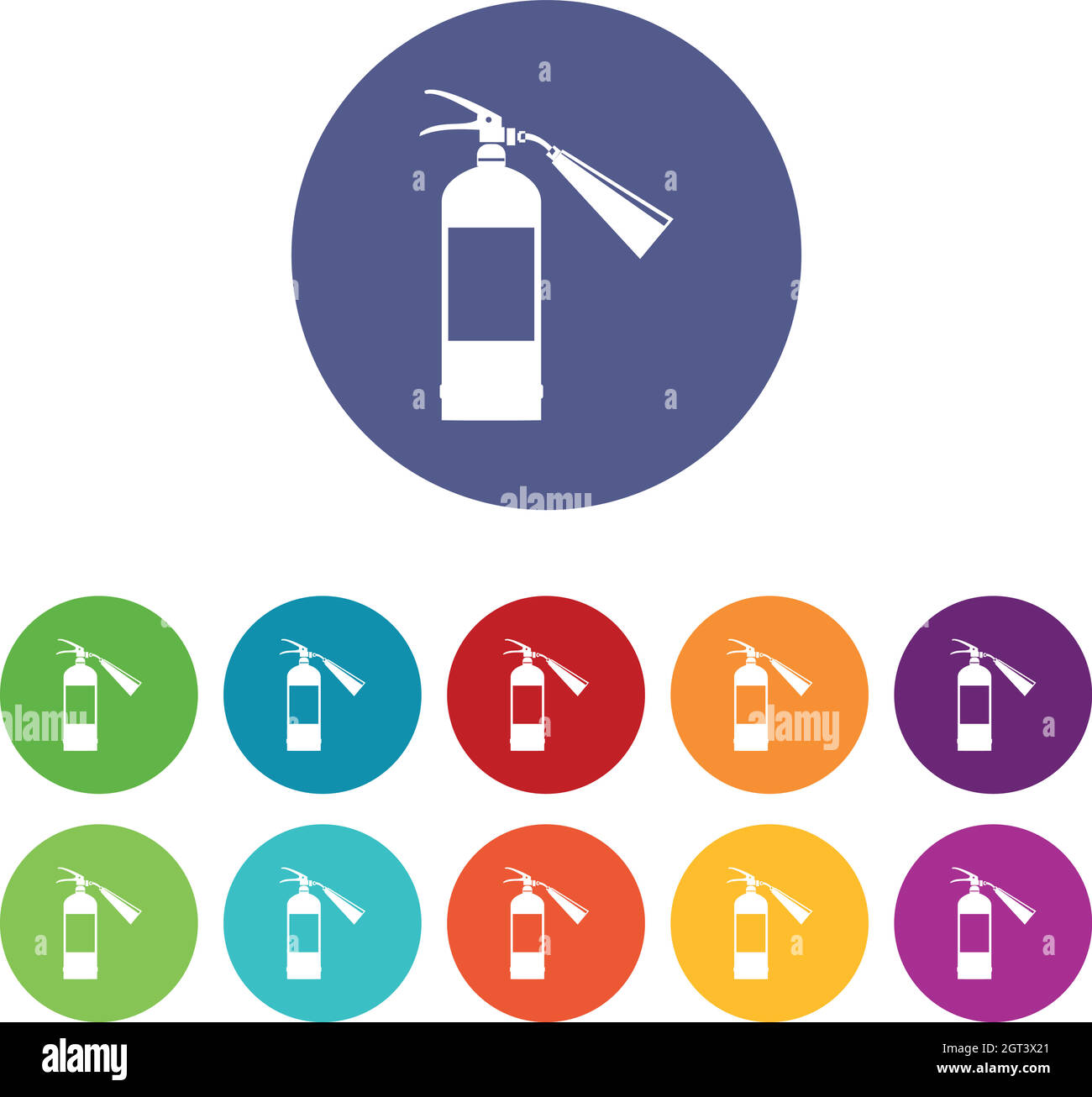 Fire extinguisher set icons Stock Vector Image & Art - Alamy