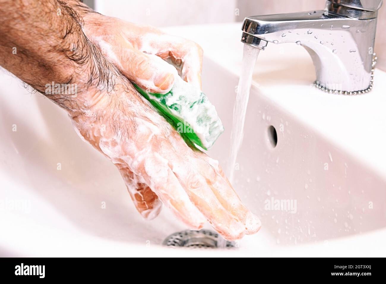 Washing The Hands Iii , Spain Stock Photo Alamy