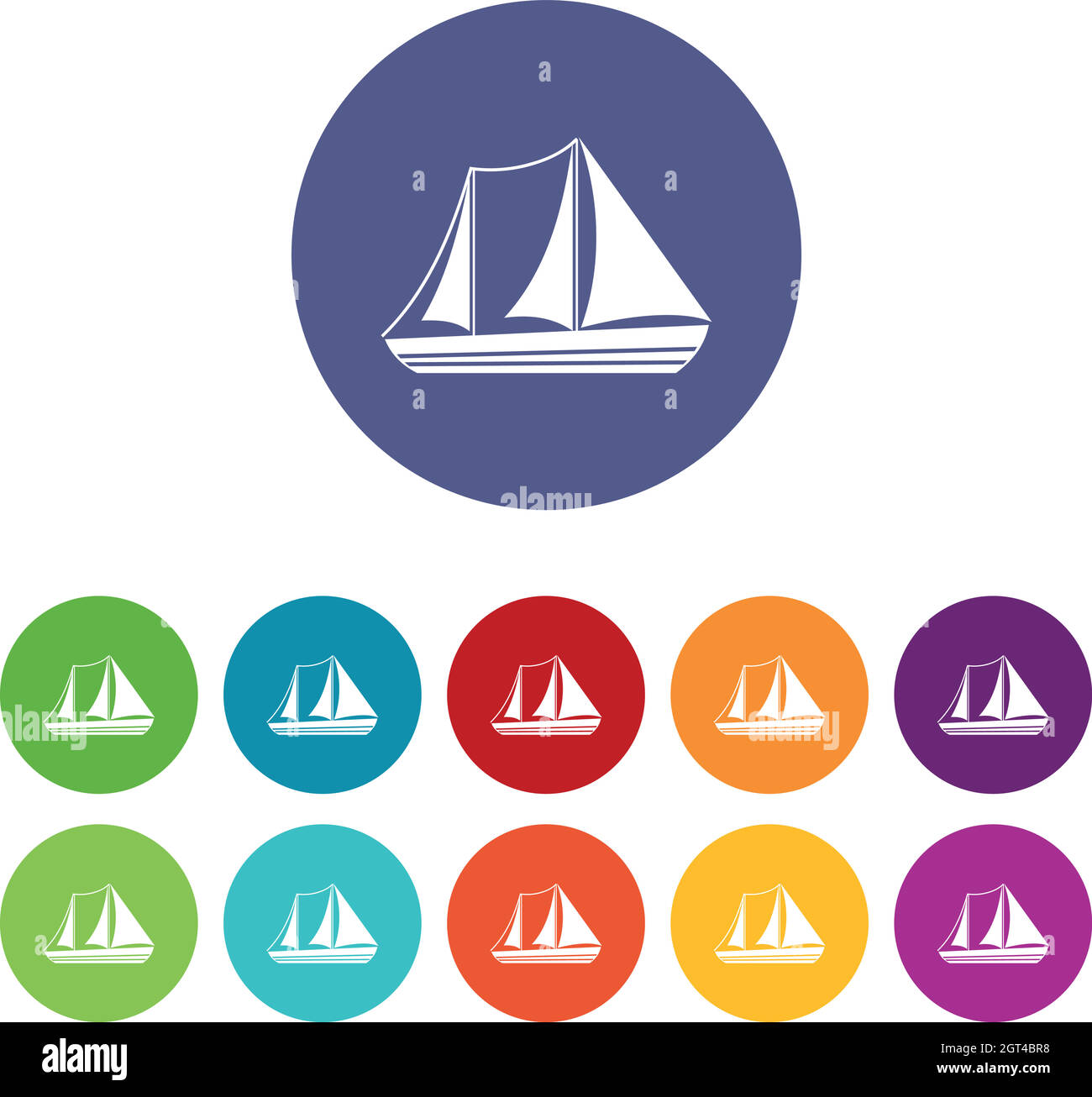 Yacht set icons Stock Vector Image & Art - Alamy