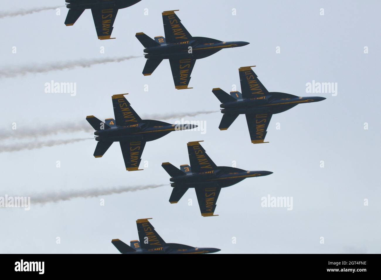 The U.S. Navy Flight Demonstration Squadron, the Blue Angels, perform