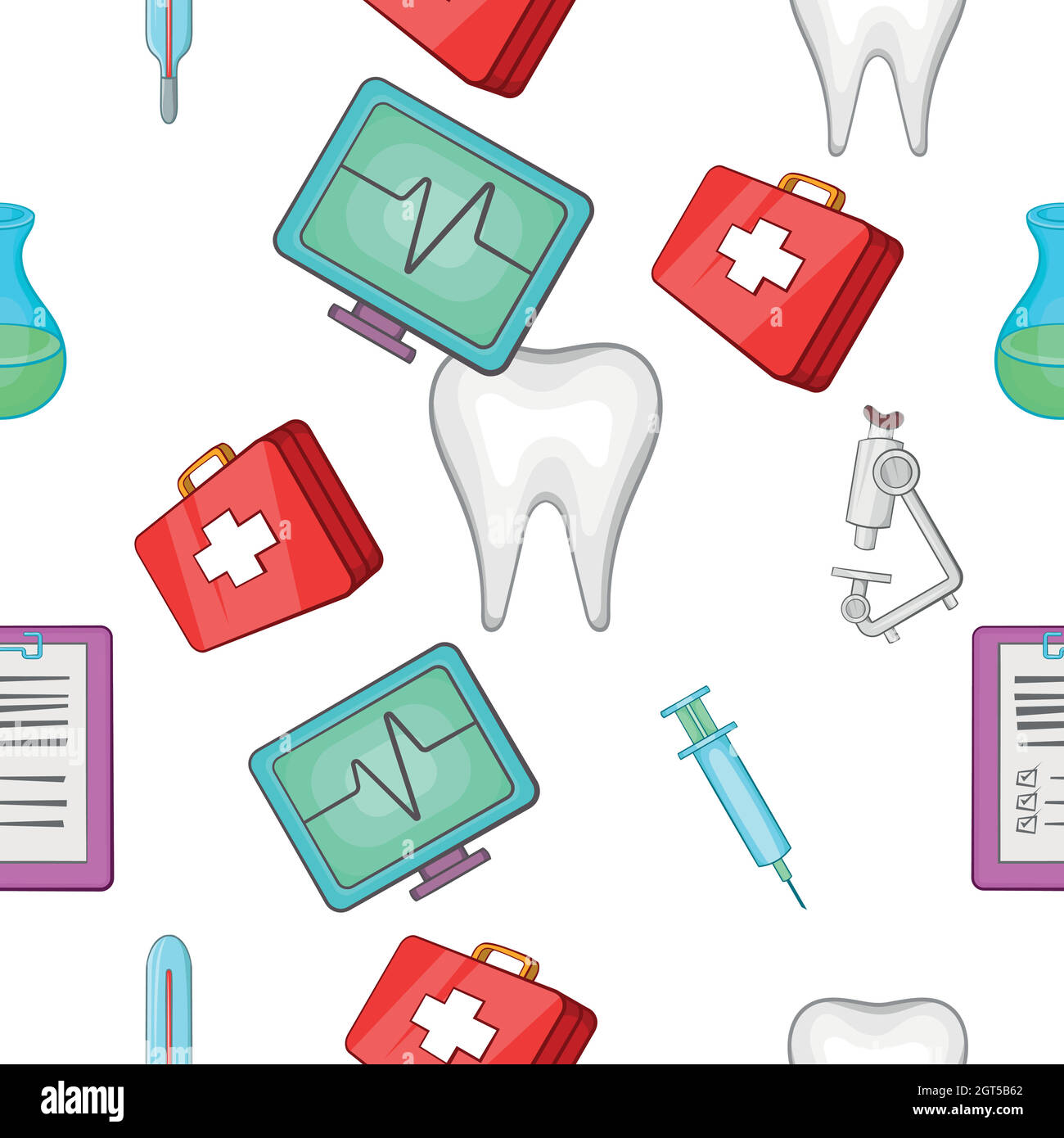 Pattern Docotor Doctoral pattern, cartoon style Stock Vector Image & Art - Alamy