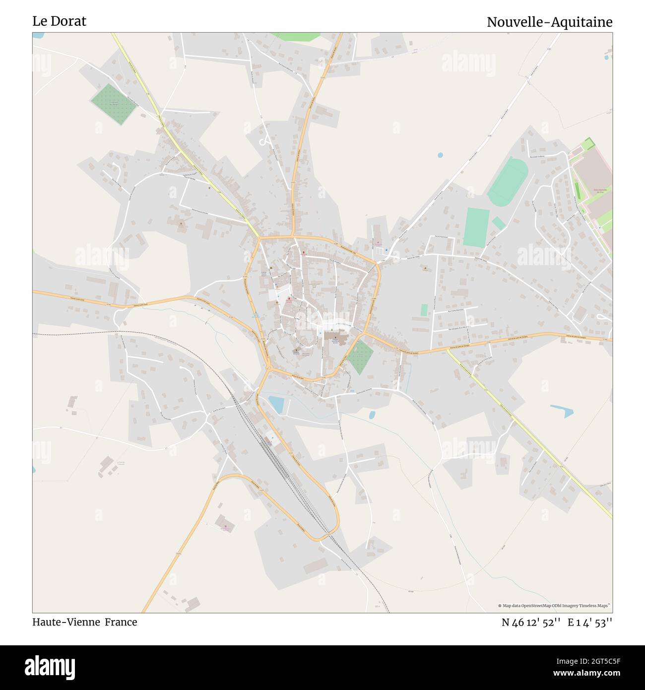 Le Dorat France Map Le Dorat Cut Out Stock Images & Pictures - Alamy