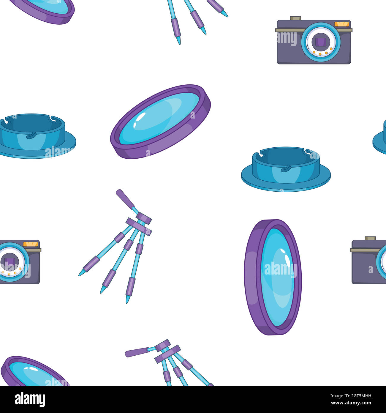 Photo pattern, cartoon style Stock Vector