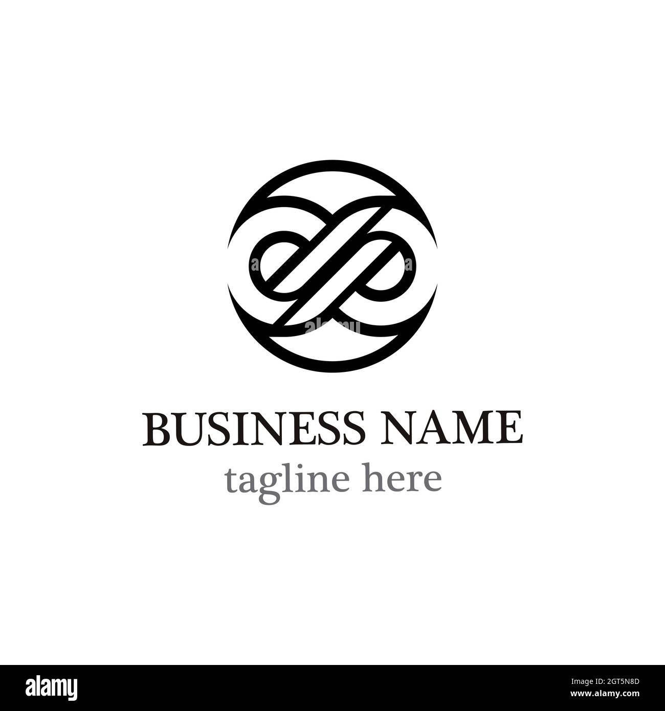 Infinity logo template vector design Stock Photo