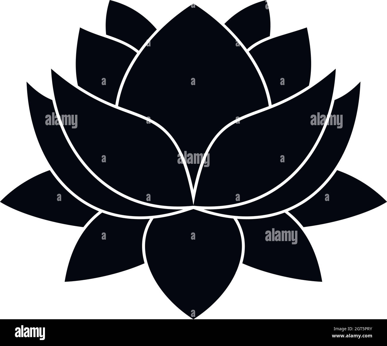Water lily flower icon, simple style Stock Vector Image & Art Alamy