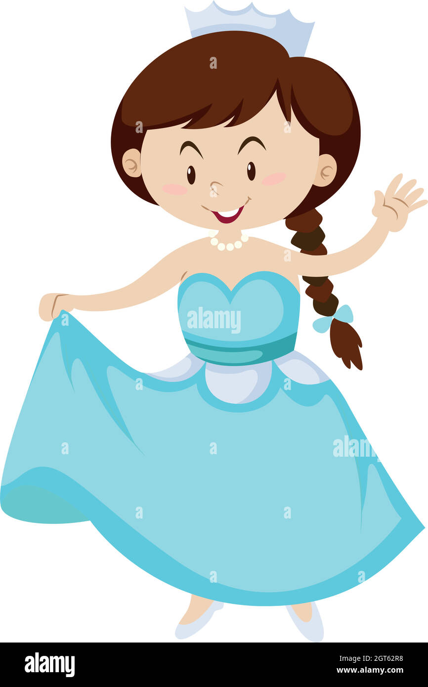Little girl dressed as princess Stock Vector Image & Art - Alamy
