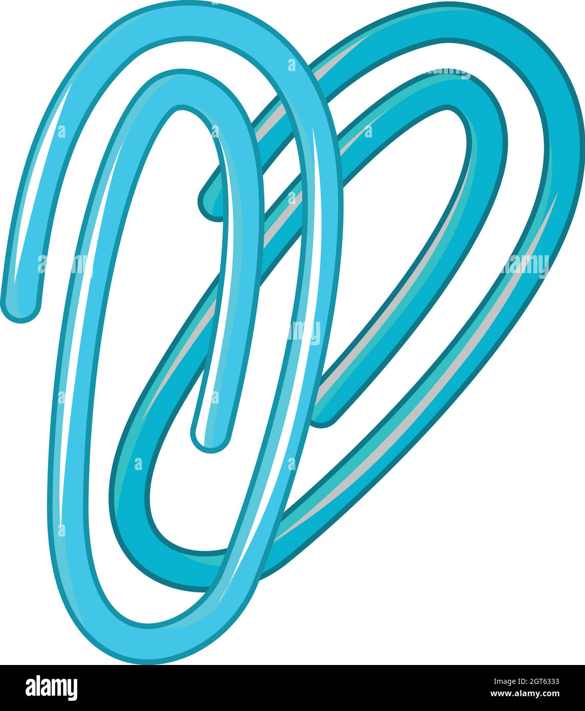 Paperclip icon, cartoon style Stock Vector Image & Art Alamy