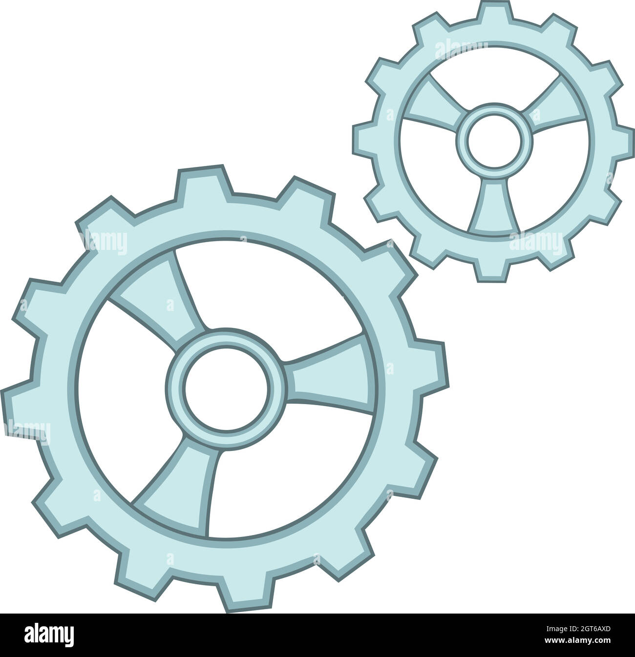 Gears icon, cartoon style Stock Vector Image & Art Alamy