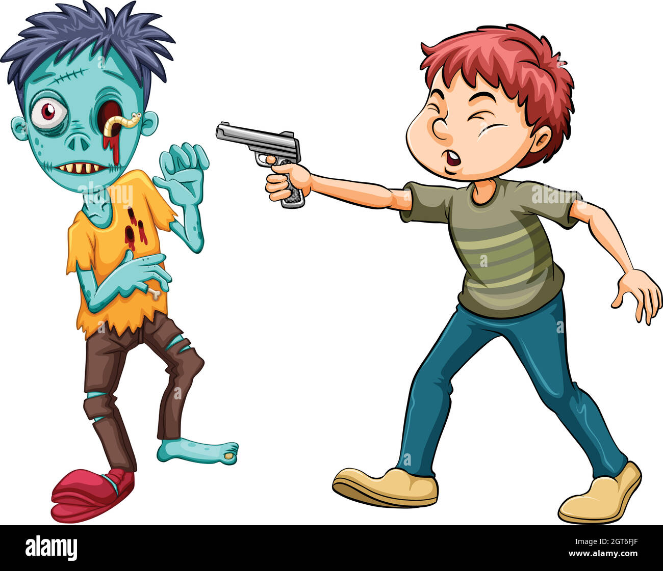 Man zombie Stock Vector Images Alamy