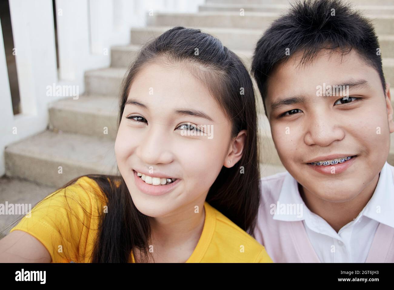 Teen Couple Selfie Boy Girl High Resolution Stock Photography And Images Alamy