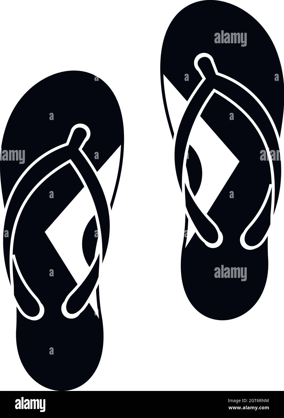 Flip flop sandals icon, simple style Stock Vector Image & Art - Alamy