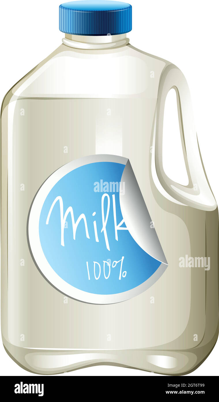 Milk in a carton Stock Vector