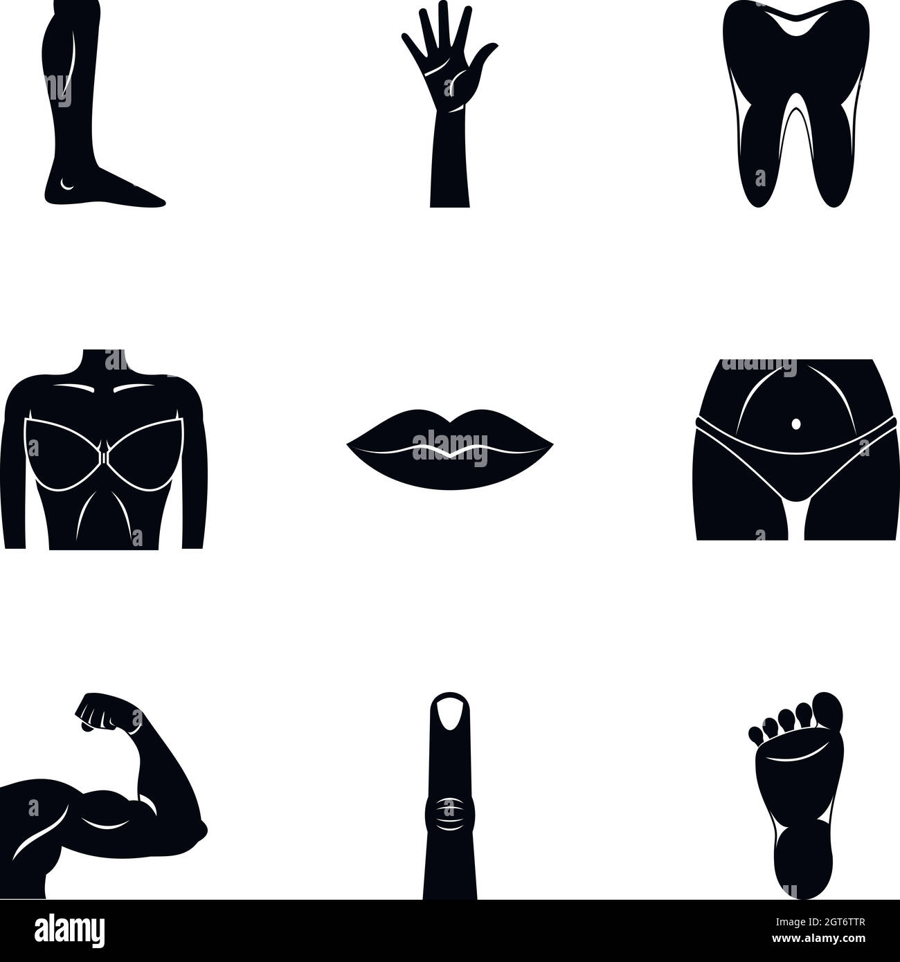 Human body icons set, simple style Stock Vector Image & Art - Alamy