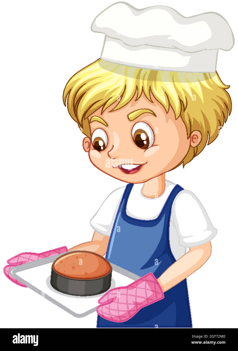 https://c8.alamy.com/comp/2GT72M0/cartoon-character-of-a-chef-boy-holding-tray-of-cake-2GT72M0.jpg