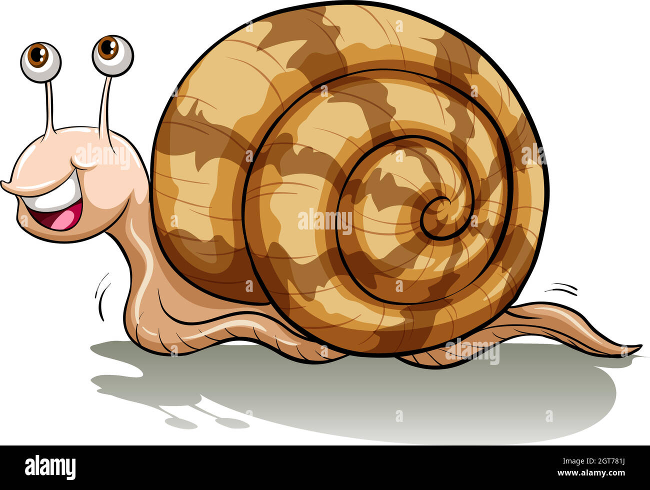 Rounded snail Stock Vector Images - Alamy