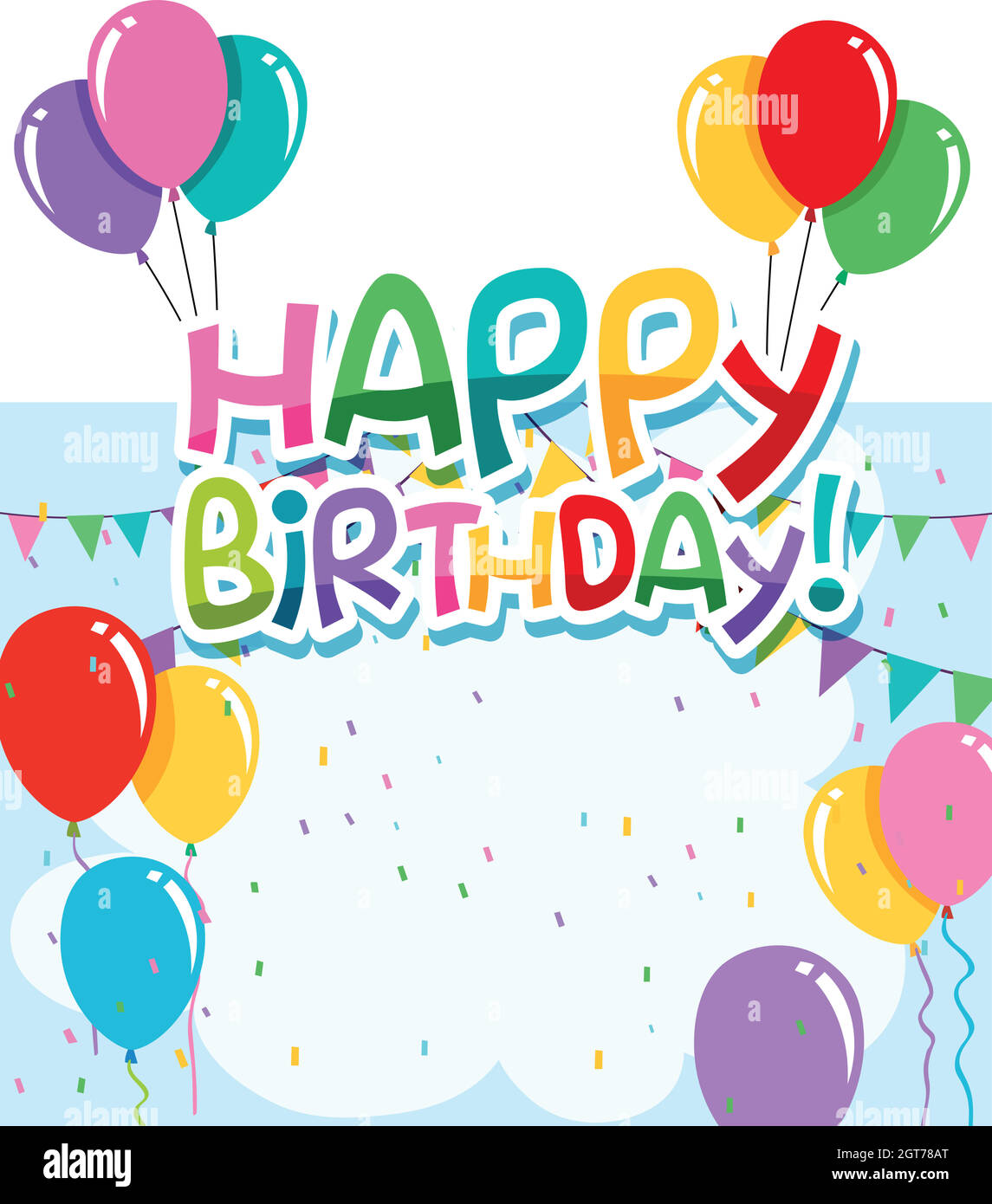 Happy birthday card concept Stock Vector Image Art Alamy Happy birthday card concept Stock Vector Image Art Alamy