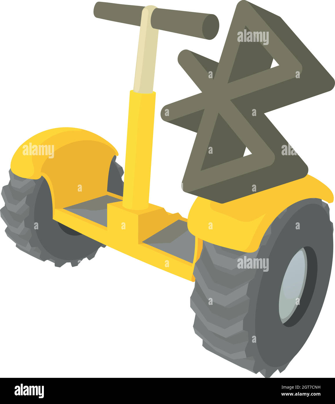 Segway coonection icon, cartoon style Stock Vector