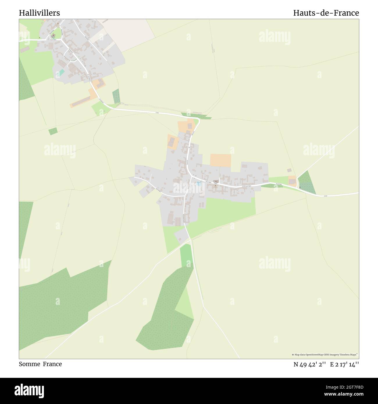 Hallivillers, Somme, France, HautsdeFrance, N 49 42' 2'', E 2 17' 14