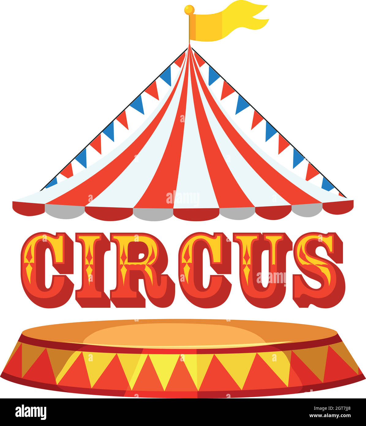 Circus tent concept with text Stock Vector Image & Art - Alamy